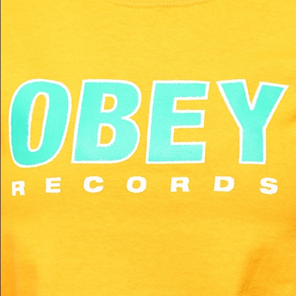 Obey records tee